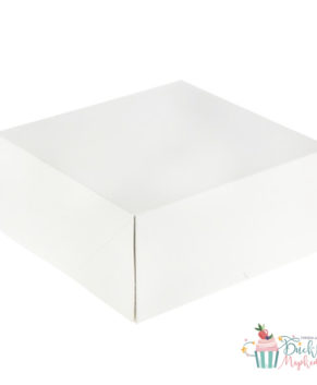 Коробка для торта 25,5х25,5х10,5см, белая