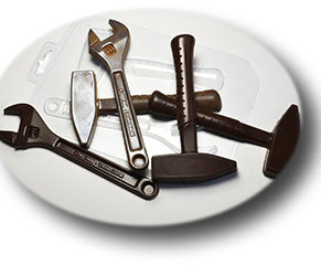 Пластиковая форма для шоколада Ключ и молоток