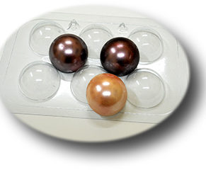 Пластиковая форма для шоколада Сферы 60 мм