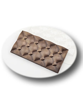 Пластиковая форма для шоколада  Плитка Сердечки