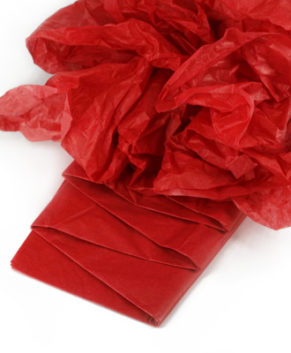 Бумага упаковочная Тишью, Красная 10 листов