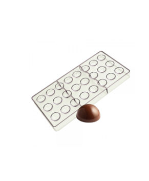Пластиковая форма для шоколадных конфет Полусферы, 24 ячейки