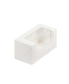 Коробка для кекса 20х10х10 см, белая
