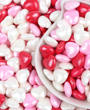 Посыпка кондитерская Сердечки 3D ( красные, розовые, белые), 40гр