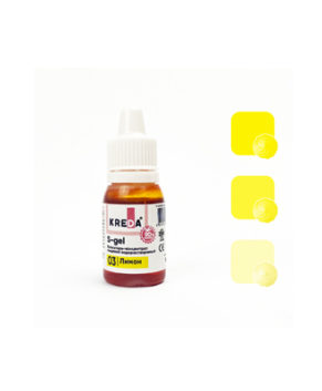 Краситель гелевый пищевой Лимон №03 10мл, KREDA S-gel
