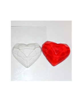 Пластиковая форма для шоколада Граненое сердце