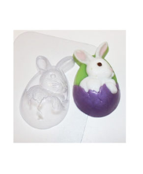 Пластиковая форма для шоколада Кролик пасхальный