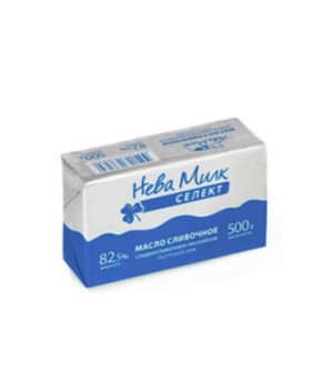 Масло сладко-сливочное Нева Милк Селект 82,5%, 500 гр