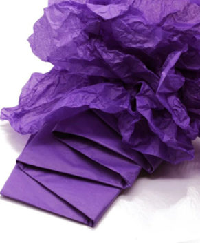 Бумага упаковочная Тишью, Фиолетовая 10 листов