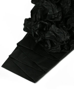 Бумага упаковочная Тишью, Чёрная 10 листов