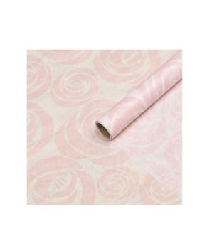 Бумага силиконизированная для бенто-торта в рулоне 0,38×5м, Розы пудровые