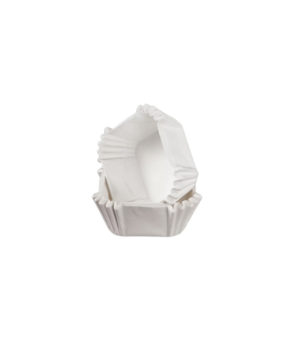 Капсулы бумажные для конфет квадратные Белые 35х35мм h 22мм, 40шт(±4)