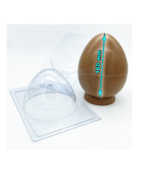Пластиковая форма для шоколада Яйцо верх+низ H16см