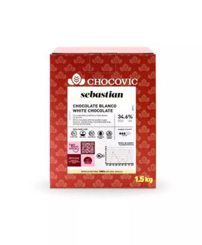 Шоколад белый Chocovic Sebastian 34,6%, 1,5кг